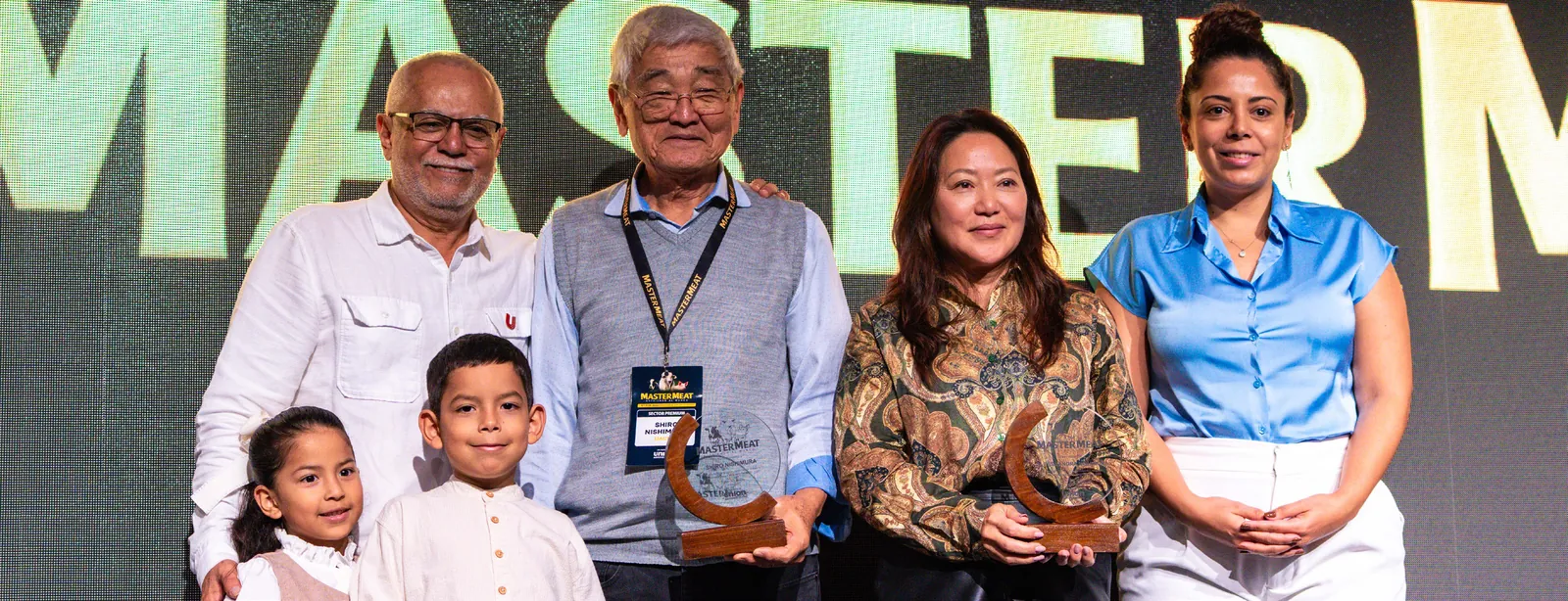 La familia Nishimura en el escenario de MasterMeat